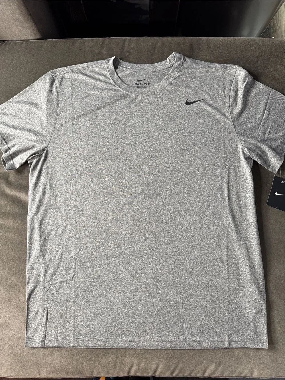 Nike Men's Short Sleeve Dri-FIT T-Shirt Heather Gray 727982-091 Size XL NWT